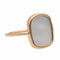 Bague 56 Ginette NY White Mop Antique - Bague en or rose 18 carats nacre 58 Facettes 2730190CN