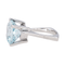 Bague 49 Bague solitaire en or blanc et aigue-marine 58 Facettes 4152530RV