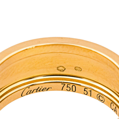 Bague 50 Cartier Happy Birthday - Bague bandeau en or rose 58 Facettes 4338837CN