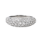 Bague 51 Bague en or blanc 18 carats pavée de diamants 58 Facettes 4298865CN