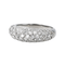 Bague 51 Bague en or blanc 18 carats pavée de diamants 58 Facettes 4298865CN