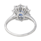 Bague 57 Bague Pompadour en or blanc avec saphir ovale et diamants 58 Facettes 4354722CN