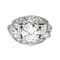 Bague 54 Art déco - Bague en platine, or blanc et diamants 58 Facettes 4387238CN