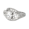 Bague 54 Art déco - Bague en platine, or blanc et diamants 58 Facettes 4387238CN