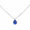 Collier Collier en or blanc 18 carats avec tanzanite et diamant 58 Facettes 4423605RV