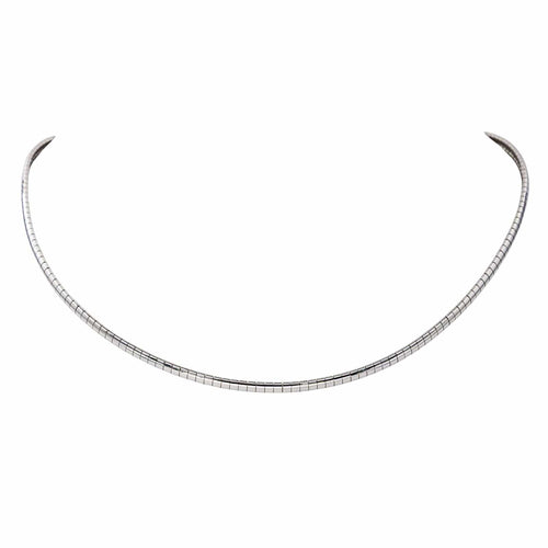 Collier Collier maille oméga en or blanc 58 Facettes 4286127CN