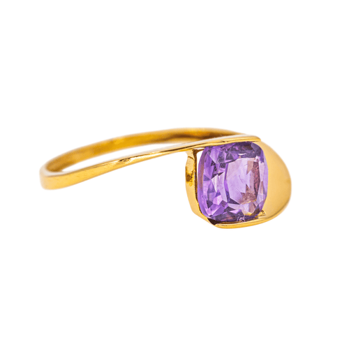 Bague 51 Bague en or jaune 18 carats sertie d’une améthyste 58 Facettes 4191880CN
