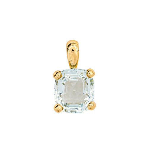Pendentif Pendentif en or jaune et aigue-marine 58 Facettes 4377137RV