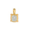 Pendentif Pendentif en or jaune et aigue-marine 58 Facettes 4377137RV