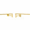 Boucles d'oreilles Boucles d’oreilles pendantes en or jaune 18 carats et topazes 58 Facettes 4377136RV