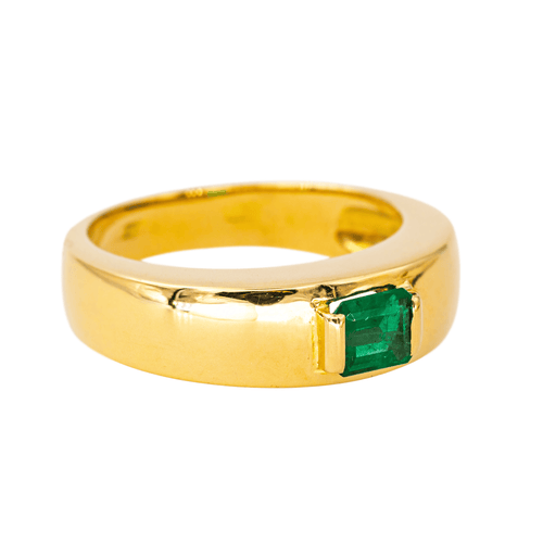 Bague 52 Bague Solitaire en or jaune émeraude 58 Facettes 4482533RV