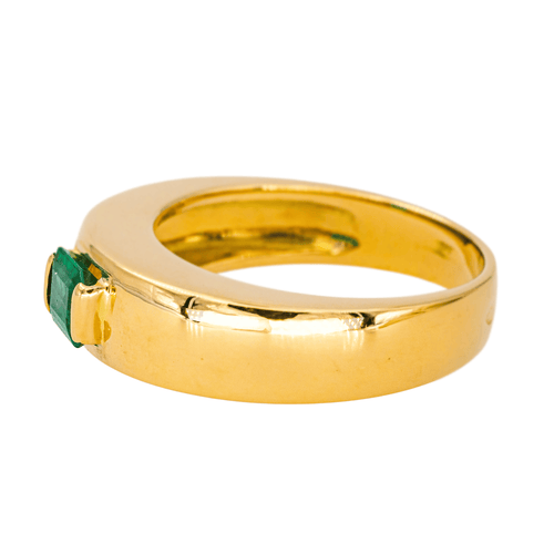 Bague 52 Bague Solitaire en or jaune émeraude 58 Facettes 4482533RV