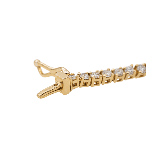 Bracelet Bracelet ligne en or jaune 18 carats et diamants taille brillant 58 Facettes 3664472RV
