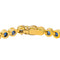 Bracelet Bracelet tennis en or jaune 18 carats serti de saphirs 58 Facettes 4526959CN