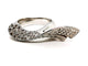 Bague 54 Bague vague en or blanc 18 carats sertie de diamants 58 Facettes 1523671CN