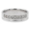 Bague 49 Bague demi-alliance en or blanc diamants 58 Facettes 1623027CN