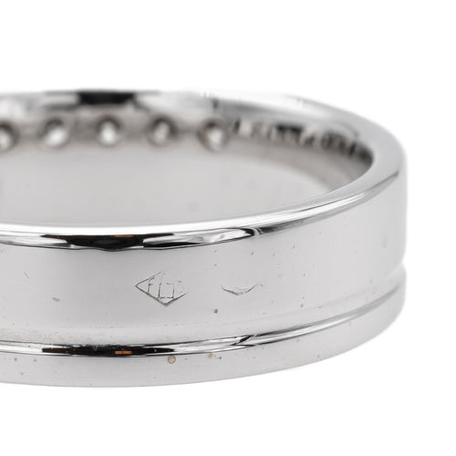 Bague 49 Bague demi-alliance en or blanc diamants 58 Facettes 1623027CN