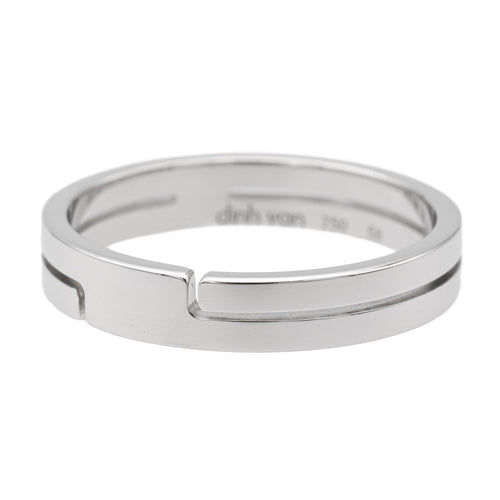 Bague 58 Dinh Van Seventies - Bague alliance en or blanc 58 Facettes 1649322CN