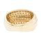 Bague 50 Bague jonc en or jaune 18 carats pavée de diamants 58 Facettes 2312827CN