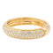 Bague 60 Bague pavée de diamants en or jaune 18 carats 58 Facettes 2309019CN