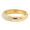 Bague 60 Bague pavée de diamants en or jaune 18 carats 58 Facettes 2309019CN