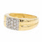 Bague 54 Bague vintage en or jaune et blanc 18 carats sertie de diamants 58 Facettes 2329030CN