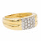 Bague 54 Bague vintage en or jaune et blanc 18 carats sertie de diamants 58 Facettes 2329030CN