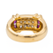 Bague 57 Bague cocktail en or jaune 18 carats avec diamants et rubis 58 Facettes 2399273CN