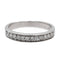 Bague 48 Demi-alliance en or blanc 750 (18 carats) avec diamants 58 Facettes 2406273CN