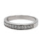 Bague 48 Demi-alliance en or blanc 750 (18 carats) avec diamants 58 Facettes 2406273CN