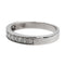 Bague 48 Demi-alliance en or blanc 750 (18 carats) avec diamants 58 Facettes 2406273CN