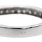 Bague 48 Demi-alliance en or blanc 750 (18 carats) avec diamants 58 Facettes 2406273CN