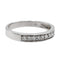 Bague 48 Demi-alliance en or blanc 750 (18 carats) avec diamants 58 Facettes 2406273CN