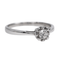 Bague 53 Bague solitaire en or blanc 18 carats et diamant 58 Facettes 2673349CN