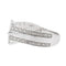 Bague 58 Bague ceinture en or blanc 18 carats sertie de diamants 58 Facettes 2682327CD