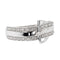 Bague 58 Bague ceinture en or blanc 18 carats sertie de diamants 58 Facettes 2682327CD