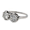 Bague 53 Bague Toi et Moi en platine 950 et diamants 58 Facettes 2735890CN