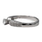 Bague 57 Bague solitaire en or blanc 18 carats avec diamants 58 Facettes 2737239CN