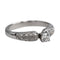 Bague 57 Bague solitaire en or blanc 18 carats avec diamants 58 Facettes 2737239CN