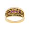 Bague 57 Bague rubis et diamants en or jaune 18 carats 58 Facettes 2763556CN