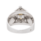 Bague 54 Bague en or blanc 18 carats avec perle et diamants 58 Facettes 2999434CN