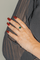 Bague 59 Bague en or rose 18 carats sertie d’une agate verte 58 Facettes 3083780CN