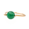Bague 59 Bague en or rose 18 carats sertie d’une agate verte 58 Facettes 3083780CN