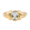 Bague 50 Bague en or jaune avec aigue-marine et diamants 58 Facettes 3088690CN
