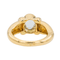 Bague 50 Bague en or jaune avec aigue-marine et diamants 58 Facettes 3088690CN