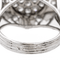Bague 58 Bague cocktail en or blanc 18 carats pavée de diamants 58 Facettes 3148551CN
