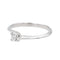 Bague 51 Bague solitaire en or blanc 18 carats avec diamant 58 Facettes 3227153CN