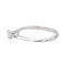 Bague 51 Bague solitaire en or blanc 18 carats avec diamant 58 Facettes 3227153CN