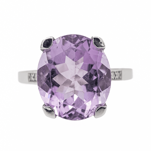 Bague 54 Mauboussin - Bague Mon Bébé d'Amour en or blanc améthyste et diamants 58 Facettes 3241065CN