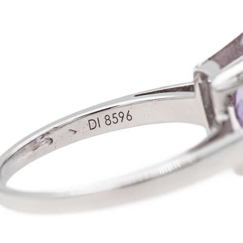 Bague 54 Mauboussin - Bague Mon Bébé d'Amour en or blanc améthyste et diamants 58 Facettes 3241065CN